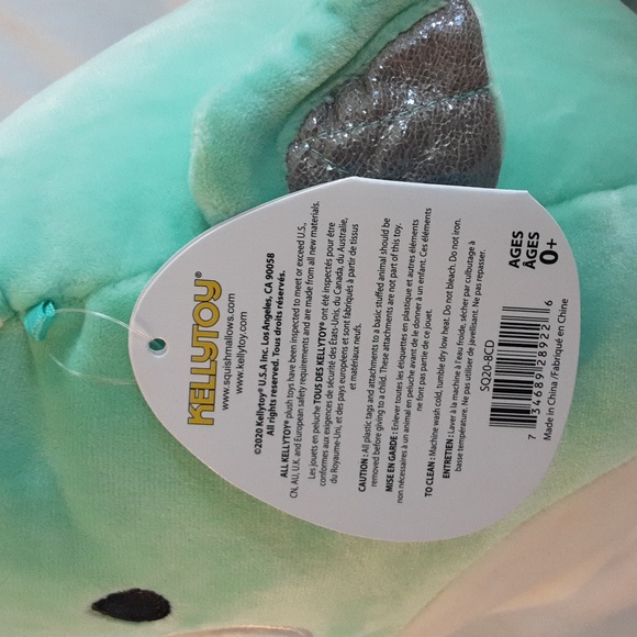 8" Squishmallows - Drew the Dragon, NWT - Picture 3 of 4